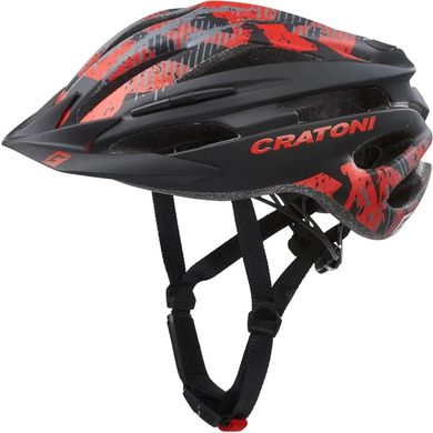Велошолом підлітковий Cratoni Pacer S чорно-червоний фото