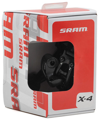 Переключатель задний SRAM X4, 7-8-9 speed, длинная лапка фото