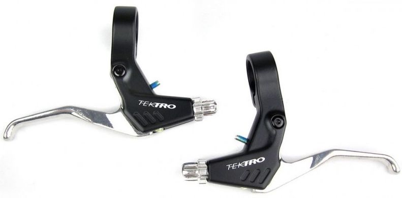 Тормозные ручки TEKTRO TS360A, black/silver фото