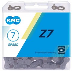 Цепь KMC Z7 Grey/Brown 6/7 скоростей 114 звеньев коричневый/серый + замок фото