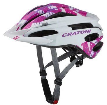 Велошлем подростковый Cratoni Pacer S бело-розовый фото