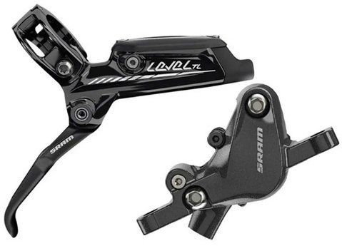 Тормоз SRAM Level TL, Gloss Black, гидролиния 1800мм, задний фото