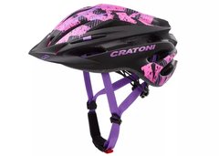 Велошолом підлітковий Cratoni Pacer S чорно-розовий фото