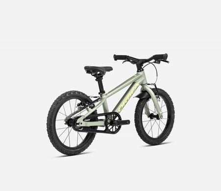 Велосипед 16" Orbea MX 16 (2025) metallic green artichoke (matt) yellow (matt) фото