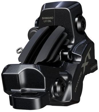 Комплект гальм Shimano BR-M8220, Deore XT, (4-поршньовий каліпер, J-kit гідролінії 1000 і 1700мм), дискові гідравлічні, переднє+заднє фото