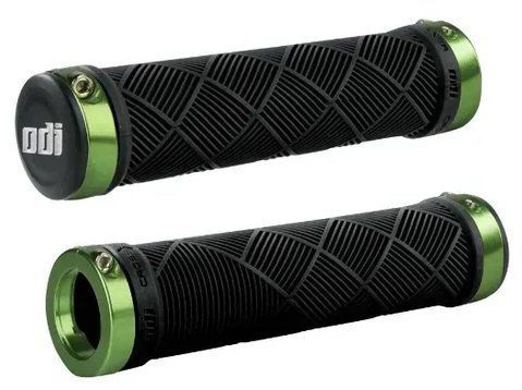 Гріпси ODI SDG MTB Lock-On Bonus Pack, Black w/Green Clamps фото