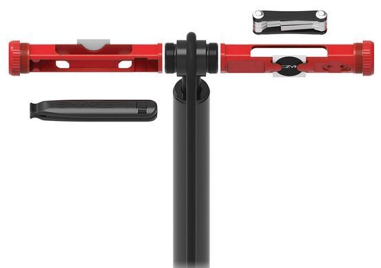 Насос підлоговий Lezyne SHOP FLOOR DRIVE + мультитул, лопатки та латки, 220psi (15 bar), ABS-1 Pro Chuck фото