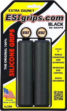 Гріпси ESI Extra Chunky Black (чорні) фото