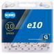 Ланцюг KMC e10, 10 speed, 122 links, silver + замок