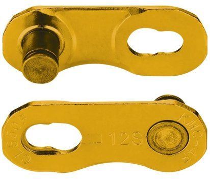 Замок ланцюга KMC Flat NR, SRAM 12/13 speed, gold (2 шт)