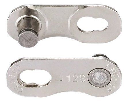 Замок цепи KMC Flat NR, SRAM 12/13 speed, silver (2 шт)