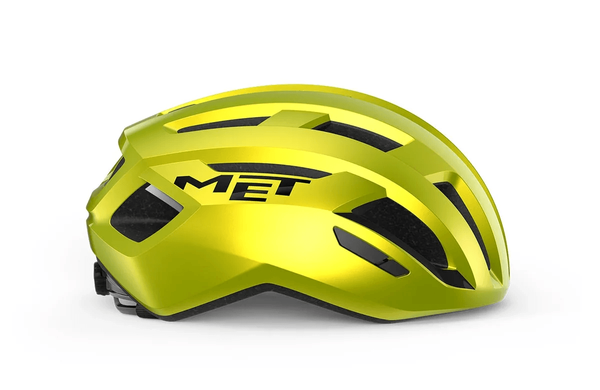 Шлем MET VINCI MIPS lime yellow metallic glossy фото