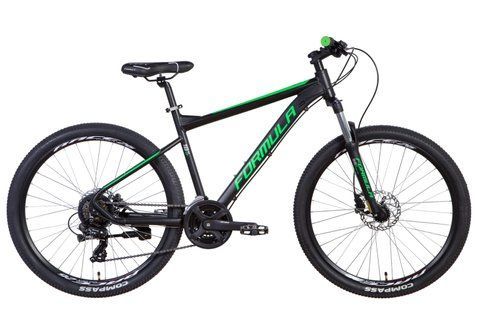 Велосипед 26" Formula F-1 HDD (2022) black/green фото