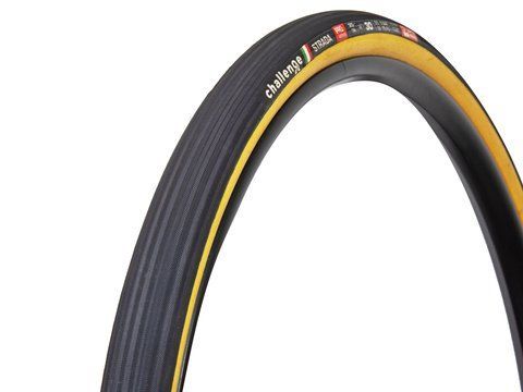 Покрышка 28" (трубка) Challenge Strada PRO H-TU, 700x30 Black/Tan 300TPI