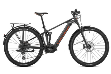 Електровелосипед 29" MONDRAKER CHASER X T-M (2023/2024), Graphite/Black/Orange фото