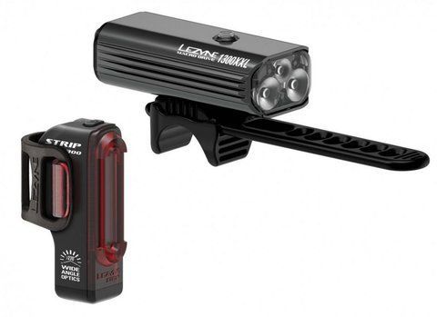 Комплект света Lezyne MACRO DRIVE 1300XL / STRIP PRO PAIR, Черный