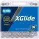 Цепь KMC X-Glide Cues, 9/10/11 speed, 126 links, grey + замок