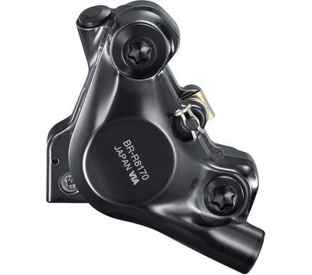 Тормоз (калипер) Shimano BR-R8170-F, Ultegra, дисковый гидравлический, Flat Mount, передний адаптер 140/160мм, колодки L03A RESIN
