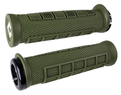 Гріпси ODI Elite Pro, V2.1 Lock-On, Army Green/Black Clamp фото