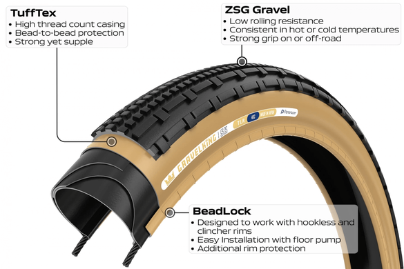 Покрышка 28" Panaracer Gravelking SK (Gen 2) 700x40C black