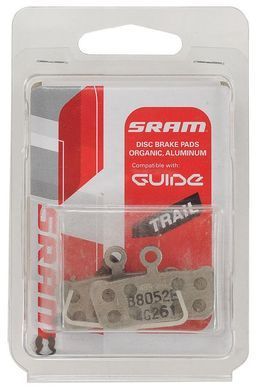 Тормозные колодки SRAM Trail/GUIDE/G2, органика, алюминиевая пластина