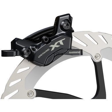 Тормоз Shimano M8220, Deore XT (BR-M8220), дисковый, гидравлический, передний (левая ручка BL-M8100, гидролиния 1000мм, J-kit) фото