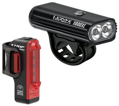 Комплект света Lezyne LITE DRIVE 1000XL / STRIP PRO PAIR, Черный