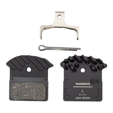 Гальмівні колодки Shimano J03A XTR/XT/SLX/DEORE, органіка, з радіатором, упаковка 25 пар