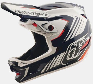 Шолом TLD D4 Polyacrylite, L, qualifier (blue/white)