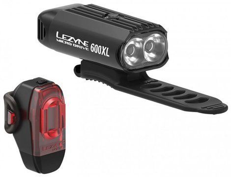 Комплект света Lezyne MICRO DRIVE 600XL / KTV PAIR, Черный