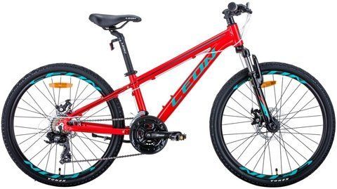 Велосипед 24" Leon Junior AM DD (2021) red фото