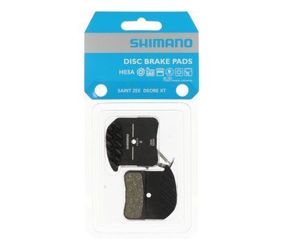 Гальмівні колодки Shimano H03A SAINT/ZEE/DEORE XT, органіка, з радіатором