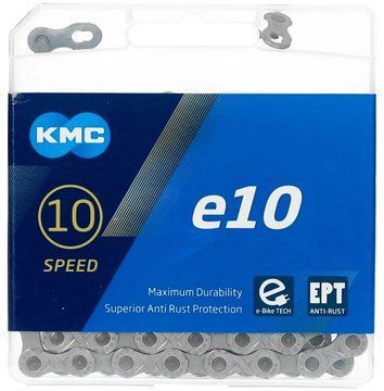Ланцюг KMC e10 EPT, 10 speed, 136 links, silver + замок