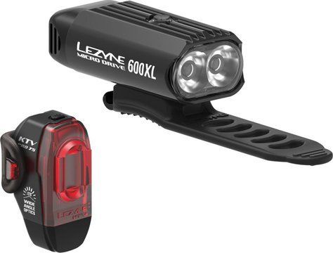 Комплект света Lezyne MICRO DRIVE 600XL / KTV PRO PAIR, Черный