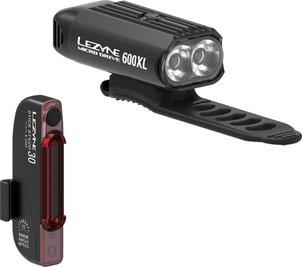 Комплект світла Lezyne MICRO DRIVE 600XL / STICK PAIR, Чорний