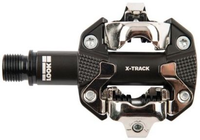 Педалі Look X-TRACK DARK GREY, алюміній, вісь chromoly 9/16" , темно-сірі фото