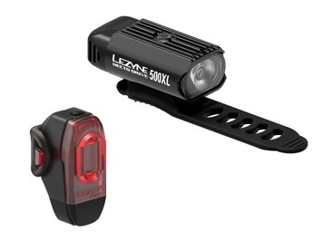 Комплект світла Lezyne HECTO DRIVE 500XL / KTV PAIR, Чорний