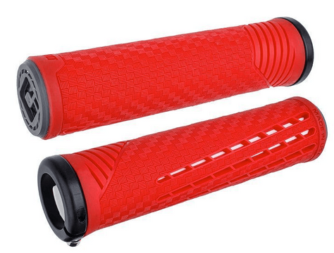 Грипсы ODI CF Grip v2.1 Lock-On Red / White фото