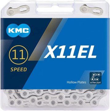 Ланцюг KMC X11EL, 11 speed, 118 links, silver + замок