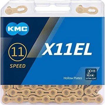 Ланцюг KMC X11EL, 11 speed, 118 links, goild + замок