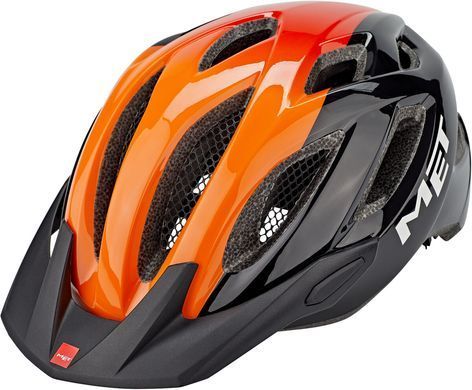 Шлем MET CROSSOVER Black Orange фото