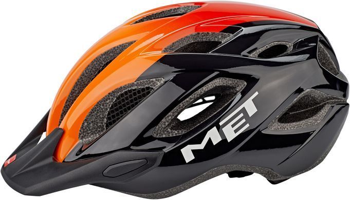 Шлем MET CROSSOVER Black Orange фото