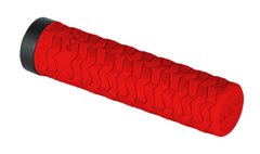 Ручки на руль с одним замком KLS Poison LockOn красный фото