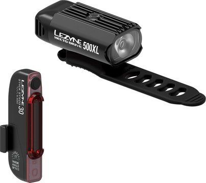 Комплект света Lezyne HECTO DRIVE 500XL / STICK PAIR, Черный