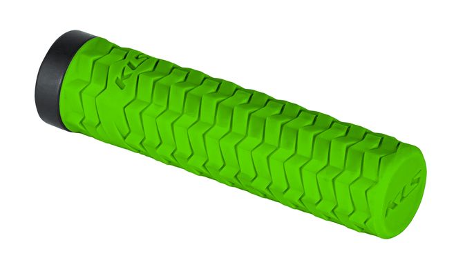 Ручки на руль с одним замком KLS Poison LockOn зеленый фото