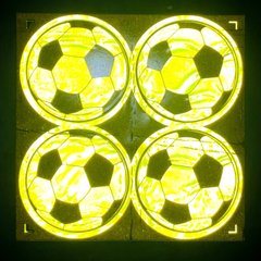 Світловідбиваючі наліпки «М'ячі», Жовтий