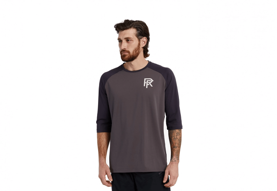 Велофутболка RaceFace Commit рукав 3/4 Tech Top Charcoal L фото