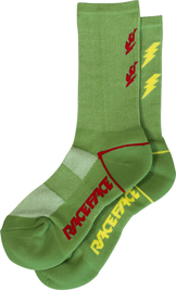 Шкарпетки велосипедні RaceFace Fire n Lightning 7" Sock Moss S/M