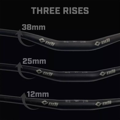 Руль ODI Flight Control Stealth Bars 35х800mm, rise 25mm, Black фото