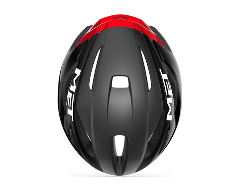Шлем MET STRALE black red metallic / glossy фото
